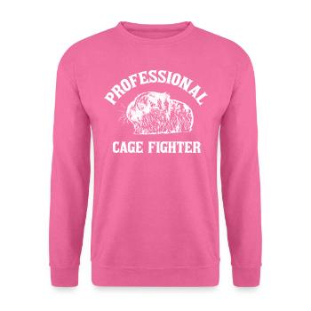 Professional cage fighter guinea pig - Unisex Sweatshirt - pink - Front