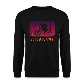 Downhill - Unisex Pullover - Schwarz - Vorne - Alina (178cm) & Michal (187cm)