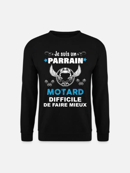 Parrain Motard Parfait - Sweat-shirt Unisexe - noir