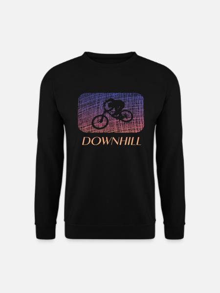 Downhill biken MTB - Unisex Pullover - Schwarz