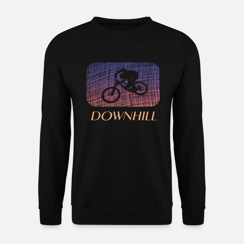 Downhill biken MTB - Unisex Pullover - Schwarz
