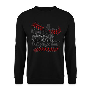 Si tu voles, je t’abats - Sweat-shirt Unisexe - noir - Devant - Alina (178cm) & Michal (187cm)