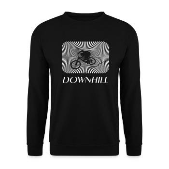 Downhill Mtb Bike downhill - Unisex Pullover - Schwarz - Vorne - Alina (178cm) & Michal (187cm)