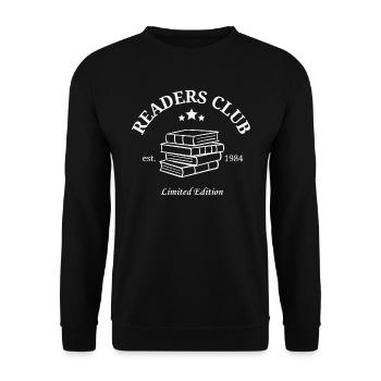 Readers Club Est 1984 Limited Edition Vintage - Unisex Sweatshirt - black - Front - Alina (178cm) & Michal (187cm)