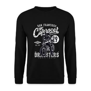 San Francisco Caferacer Dragsters - Unisex Pullover - Schwarz - Vorne - Alina (178cm) & Michal (187cm)