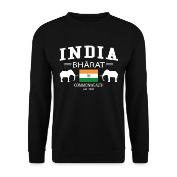 Inde - Sweat-shirt Unisexe - noir - Devant - Alina (178cm) & Michal (187cm)