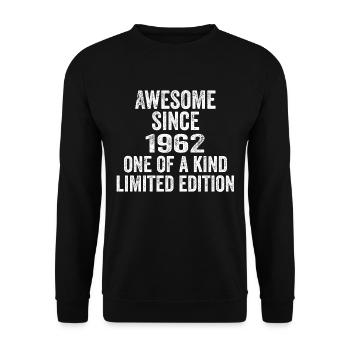 Génial depuis 1962 Unique en son genre 1962 Cadeau - Sweat-shirt Unisexe - noir - Devant - Alina (178cm) & Michal (187cm)