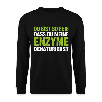 Biochemistry biology biochemist chemistry gift - Unisex Sweatshirt - black - Front - Alina (178cm) & Michal (187cm)