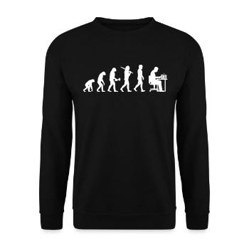 Amateurfunker Amateurfunk Radio Ham Amateur Radio - Unisex Sweatshirt - black - Front - Alina (178cm) & Michal (187cm)