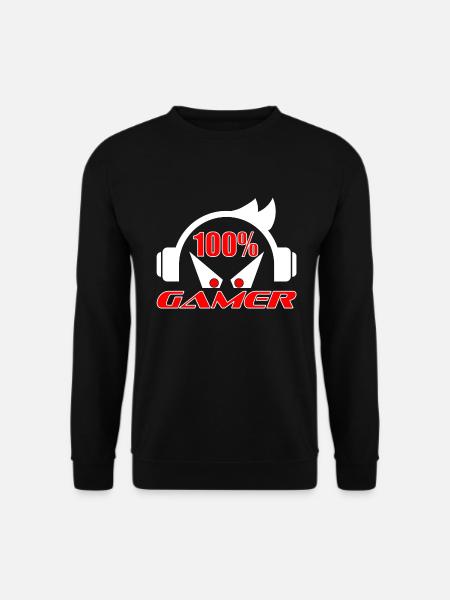 100% gamer - Unisex Sweatshirt - black