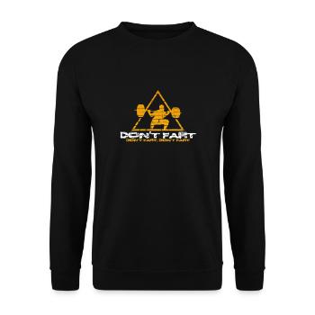 T-SHIRT FUNNY KNEE BEND POUR BODYBUILDER SPORTS - Sweat-shirt Unisexe - noir - Devant - Alina (178cm) & Michal (187cm)