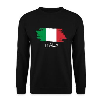 Italien - Unisex Pullover - Schwarz - Vorne - Alina (178cm) & Michal (187cm)
