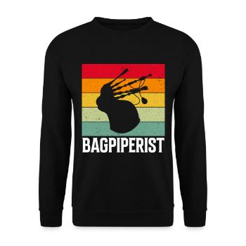 Conception de cornemuse pour Scotland Pride et cornemuse - Sweat-shirt Unisexe - noir - Devant - Alina (178cm) & Michal (187cm)