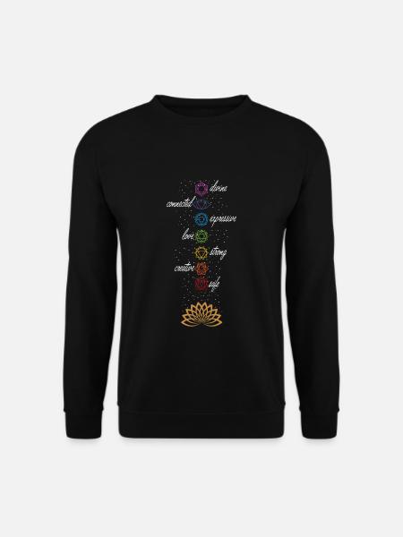 Yoga Sprüche shirt Geschenk Yoganer Yoga Trainer - Unisex Pullover - Schwarz