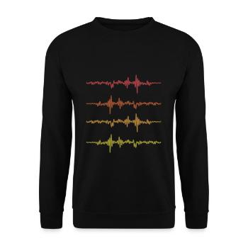 Sound engineer sayings T-shirt gift sound engineer - Unisex Sweatshirt - black - Front - Alina (178cm) & Michal (187cm)