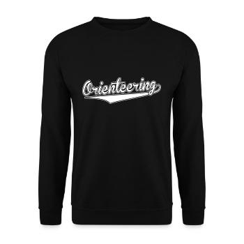 Orientierungslauf T-Shirt Geschenk Lauf-Sport - Unisex Pullover - Schwarz - Vorne - Alina (178cm) & Michal (187cm)