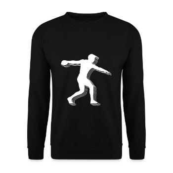 T-shirt lancer du disque lancer du disque - Sweat-shirt Unisexe - noir - Devant - Alina (178cm) & Michal (187cm)