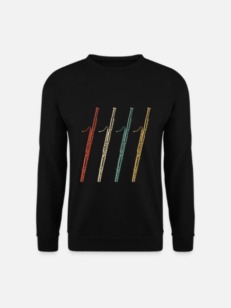 Fagott Spieler Lehrer T-Shirt Geschenk - Unisex Pullover - Schwarz