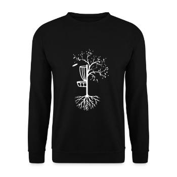 T-shirt de joueur de golf de disque cadeau disque de golf - Sweat-shirt Unisexe - noir - Devant - Alina (178cm) & Michal (187cm)