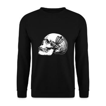T-shirt de joueur de golf de disque cadeau disque de golf - Sweat-shirt Unisexe - noir - Devant - Alina (178cm) & Michal (187cm)
