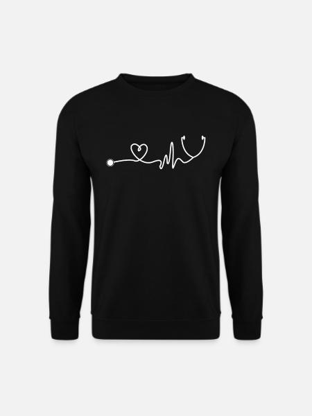 Geschenk Krankenschwester Shirt Pflegerin - Unisex Pullover - Schwarz