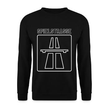 Play Road T-Shirt Cadeau Highway Racer Car - Sweat-shirt Unisexe - noir - Devant - Alina (178cm) & Michal (187cm)