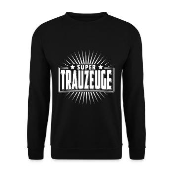 JGA 2019 T-Shirt Geschenk Trauzeuge Hochzeit - Unisex Pullover - Schwarz - Vorne - Alina (178cm) & Michal (187cm)
