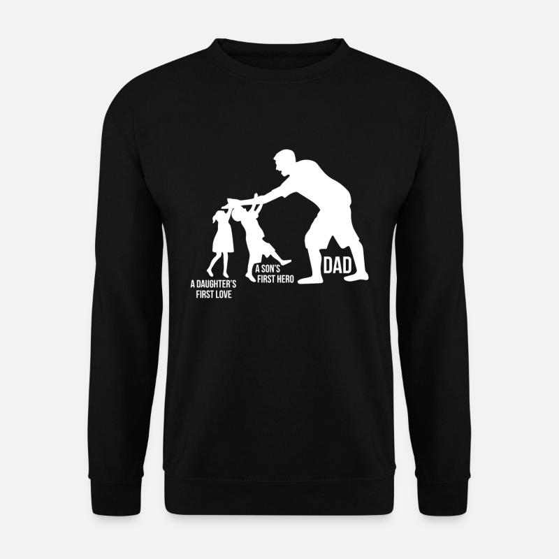 Vater und Sohn - Vater und Tochter Geschenk Papa - Unisex Pullover - Schwarz