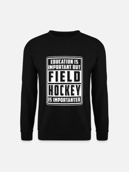 Field Hockey Hallenhockey Shirt Feldhockey - Unisex Pullover - Schwarz