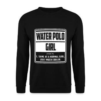 Water Polo Water Polo Sports nautiques Cadeau - Sweat-shirt Unisexe - noir - Devant - Alina (178cm) & Michal (187cm)