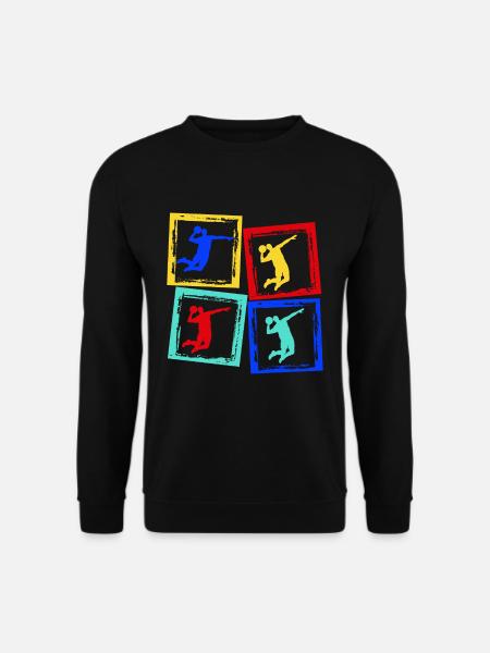Handball shirt Geschenk Handballer Handballerin - Unisex Pullover - Schwarz