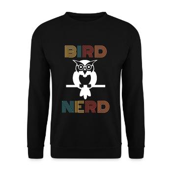Bird nerd gift bird watcher birds bird - Unisex Sweatshirt - black - Front - Alina (178cm) & Michal (187cm)