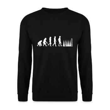 T-shirt de jeu de plateau Backgammon Player Evolution - Sweat-shirt Unisexe - noir - Devant - Alina (178cm) & Michal (187cm)