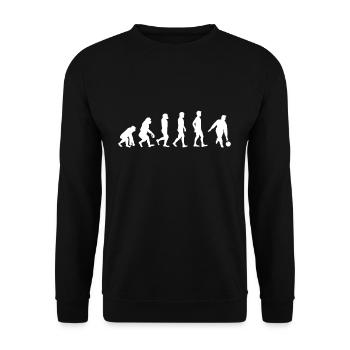Bowling Shirt Geschenk Kegeln Kegler Verein Bowler - Unisex Pullover - Schwarz - Vorne - Alina (178cm) & Michal (187cm)