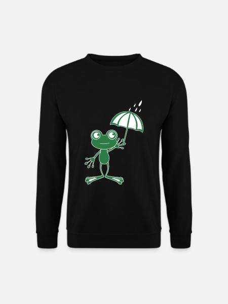 Wetterfrosch Meteorologe T-Shirt Geschenk Frosch - Unisex Pullover - Schwarz