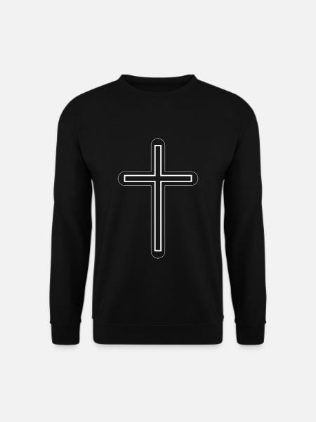 Cadeau croix christianisme croix christianisme - Sweat-shirt Unisexe - noir