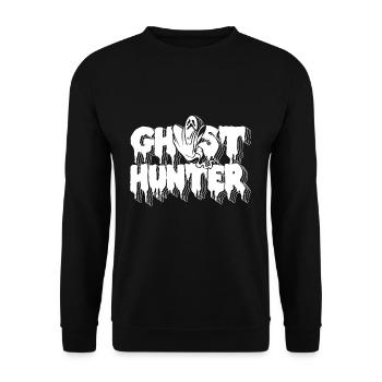 Chasseur de fantômes T-shirt Chasseur de fantômes Chasse de fantômes - Sweat-shirt Unisexe - noir - Devant - Alina (178cm) & Michal (187cm)