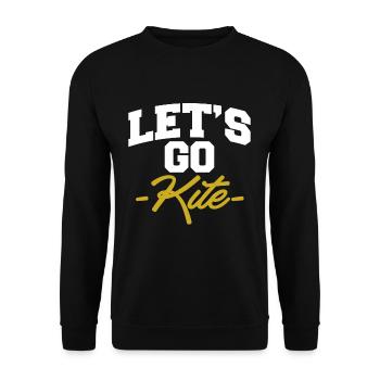 Allons cadeau de t-shirt kite shore kite kite - Sweat-shirt Unisexe - noir - Devant - Alina (178cm) & Michal (187cm)