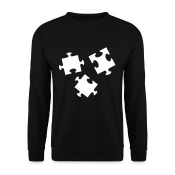 Puzzle t-shirt cadeau - Sweat-shirt Unisexe - noir - Devant - Alina (178cm) & Michal (187cm)