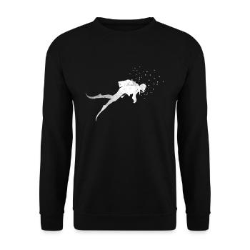 Cadeau de plongée sous-marine - Sweat-shirt Unisexe - noir - Devant - Alina (178cm) & Michal (187cm)