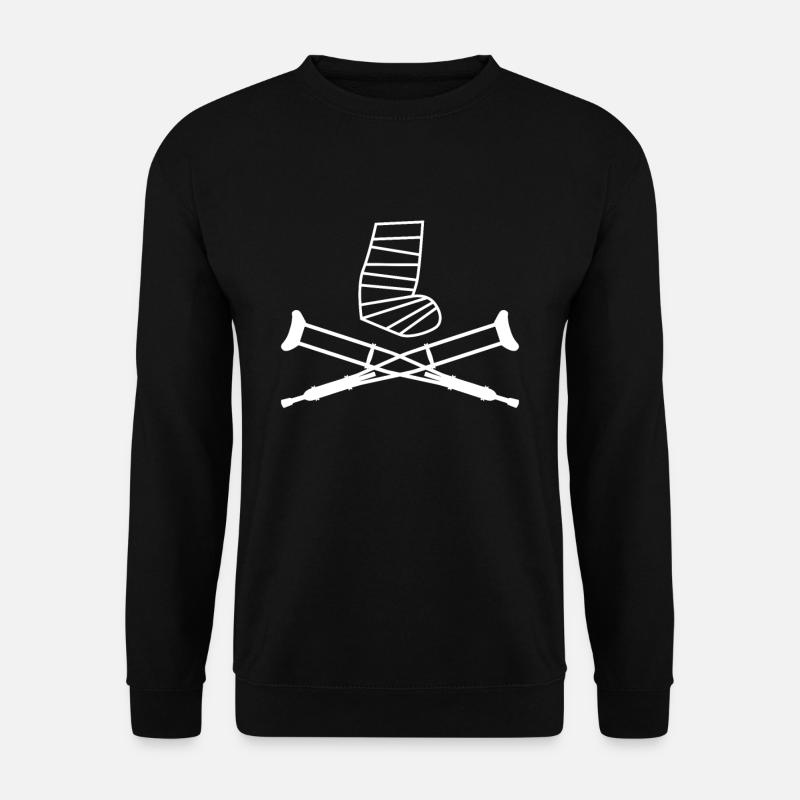 Crutches Broken Ben Foot Shirt - Unisextröja - svart
