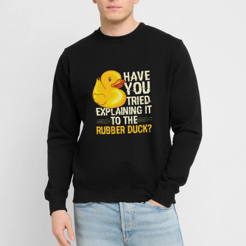 Rubber Duck Debugging Programmierer Unisex Pullover