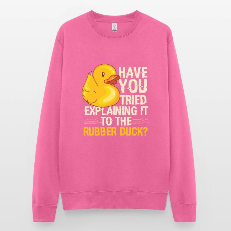 Rubber Duck Debugging Programmierer Unisex Pullover