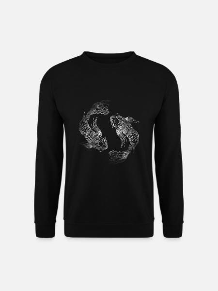 Koi Fish Japanese Fish Gift - Unisex Sweatshirt - black