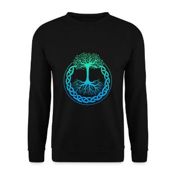 Viking Tree of Life Tree Of Life Vikings - Unisex Sweatshirt - black - Front - Alina (178cm) & Michal (187cm)