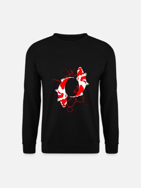 Koi Fish Gift Japanese Fish - Unisex Sweatshirt - black