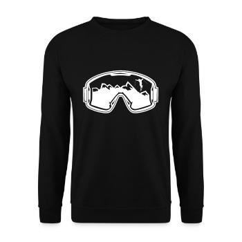 Lunettes de ski skieur montagne cadeau - Sweat-shirt Unisexe - noir - Devant - Alina (178cm) & Michal (187cm)