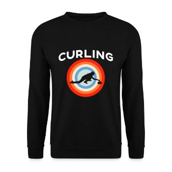 Curling cadeau - Sweat-shirt Unisexe - noir - Devant - Alina (178cm) & Michal (187cm)