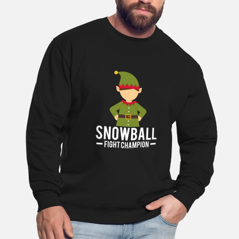 Onze Lutins de Noël bataille de boules de neige Sweat-shirt Unisexe