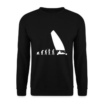 Evolution Beach Sailor Land Voile - Sweat-shirt Unisexe - noir - Devant - Alina (178cm) & Michal (187cm)